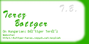 terez bottger business card